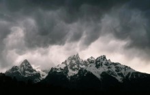 Storm Clouds Over the Teton Range - Wyoming