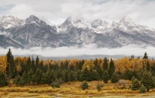 Mountains in the Mist - Grand Teton Park - Wyoming