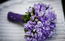 Purple wedding flowers - Bouquets