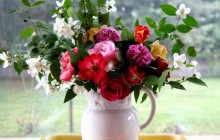 Roses and jasmine bouquet - Bouquets