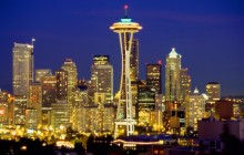 Seattle Skyline at Night - Washington